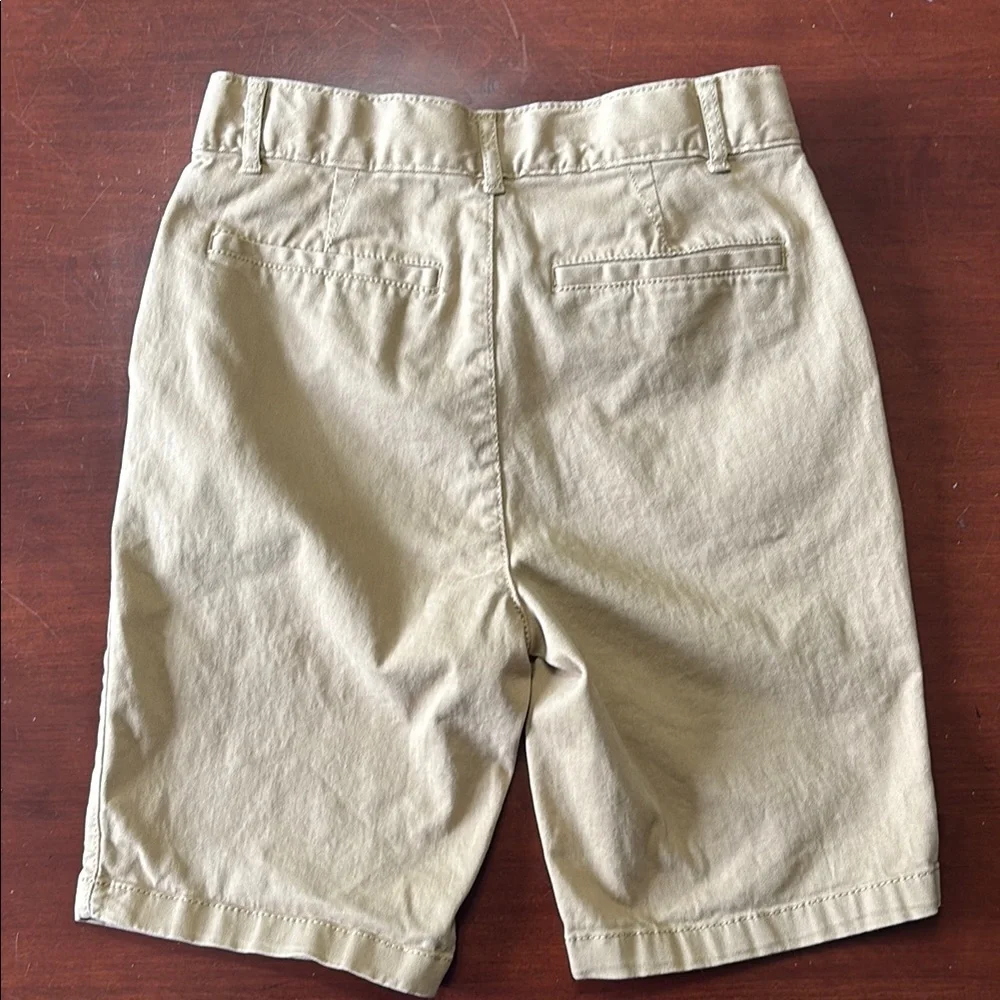 The Children's Place Tan Chino Uniform Shorts Cotton Blend